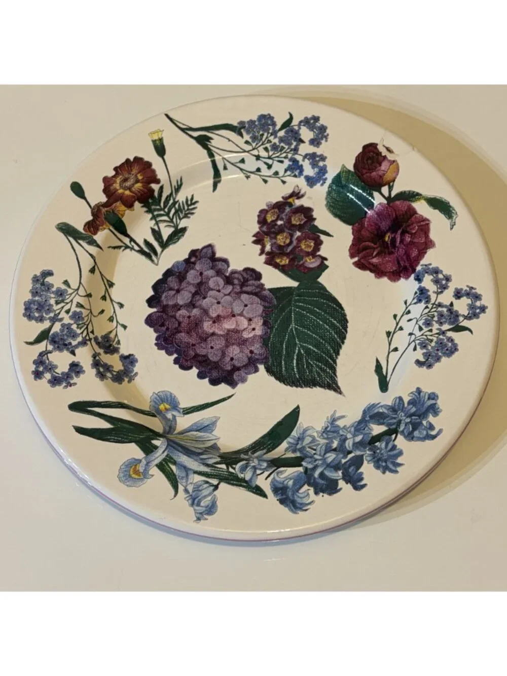 Williams Sonoma RB Bernarda Portugal Floral Salad Plates Hydrangea Set of 6 VTG